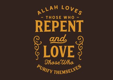 Allah loves those who