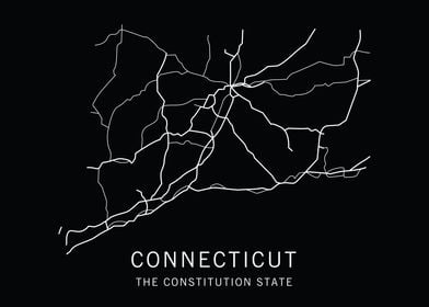 Connecticut State Road Map