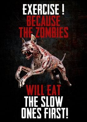 Funny GYM Zombie Motivatio