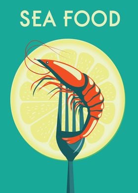 Sea Food kirchen poster