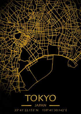 Tokyo Japan City Map