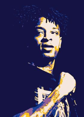 21Savage Popart Abstract 1