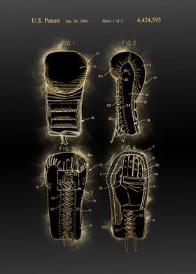 boxing gloves patent black