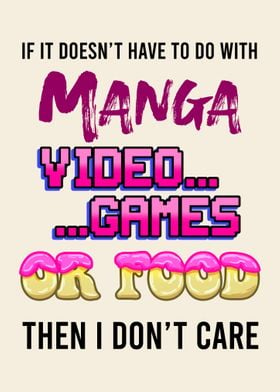 Manga Video Games Or Food