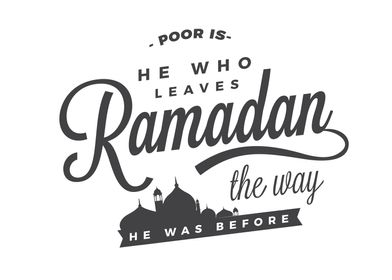 who leaves Ramadan