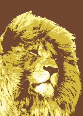 Lion V7 Pop Art