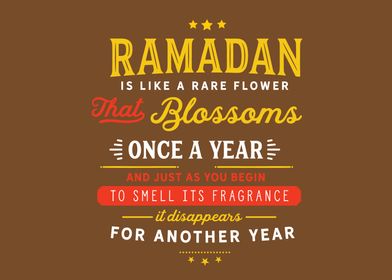 Ramadan is like a 