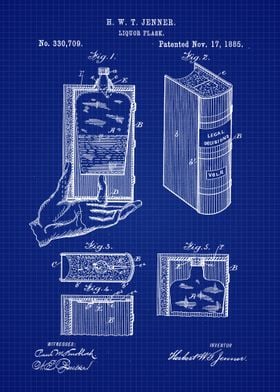 1885 Liquor Flask Patent 