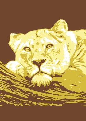 Lion V1 Pop Art