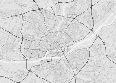 Nantes France Map