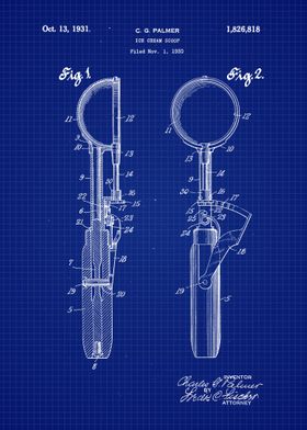 1931 Ice cream Scoop Art