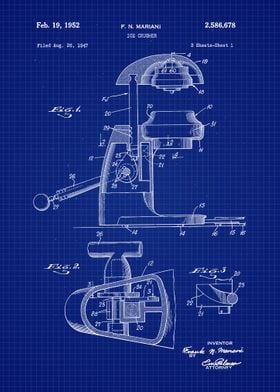 1947 Ice Crusher Blueprint