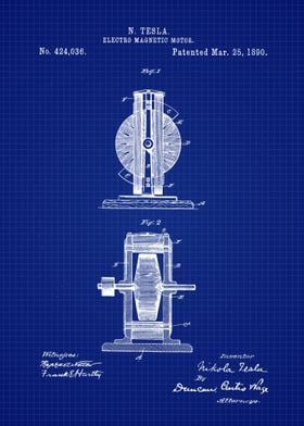 Tesla Electro Motor Patent