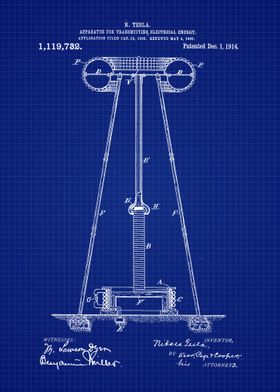 1914 Tesla Patent Art