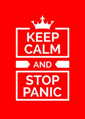 Keep calm and stop panic