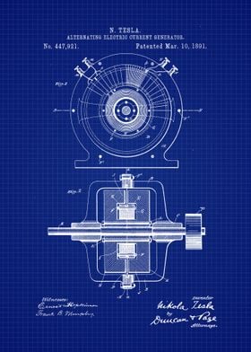 Tesla Generator Patent Art