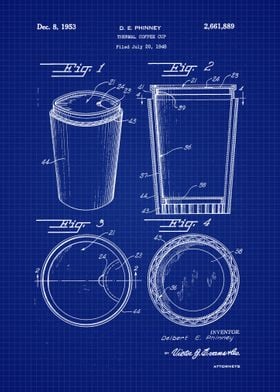 1953 Coffee Cup Patent Art