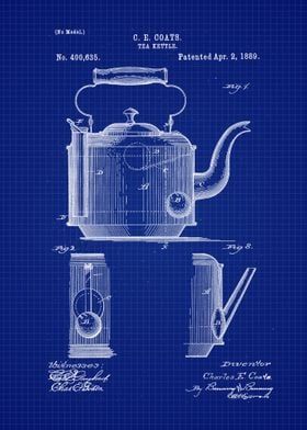 1889 Tea Kettle Patent