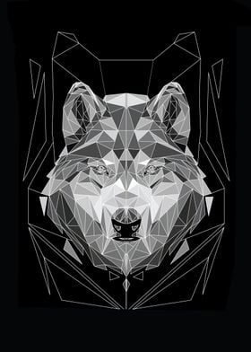 wolf lowpoly art