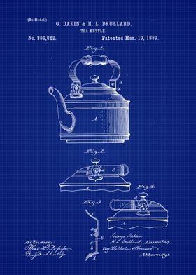 1889 Tea Kettle Patent