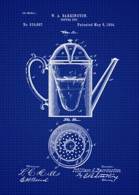 1894 Coffee Pot Patent