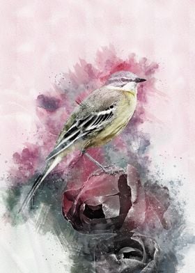 Watercolor Bird Painting