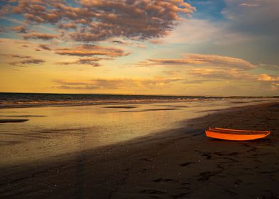 Dusk on the beach