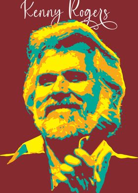 Kenny Rogers v2 Pop Art