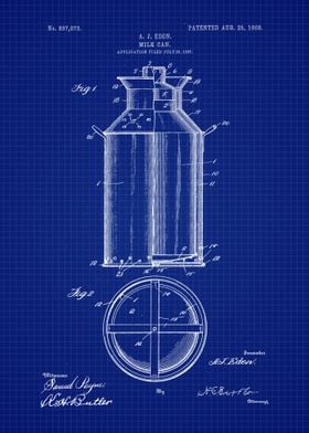 1908 Milk Can Patent