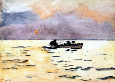 Winslow Homer Rowing Home