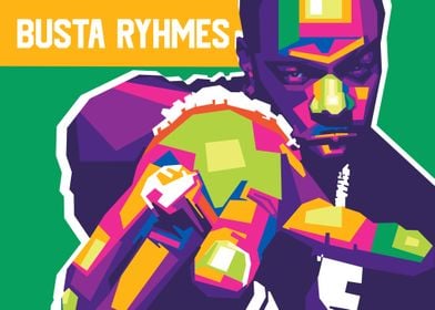 Busta Ryhmes wpap pop art