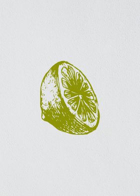 Minimalist Fruit Lemon