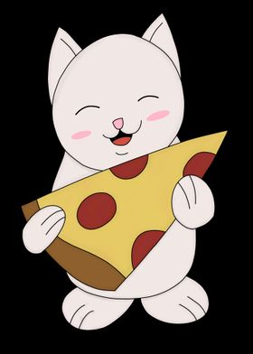 Cat Pizza Time