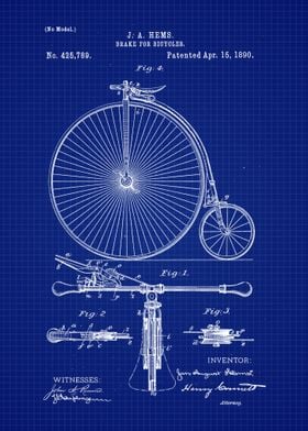 1890 Bicycle Brake Patent