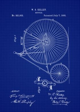 1885 Bicycle Patent Art