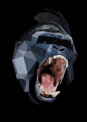 cool geometric gorilla 