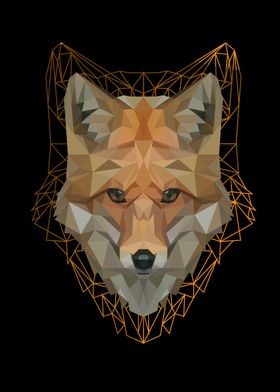 foxes lowpoly