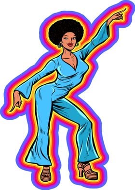 Afro Dancing Girl