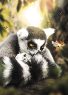 The Lemur and Butterfly