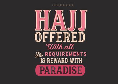 reward with paradise