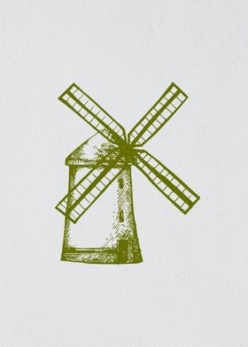 Minimalist Farm Windmill