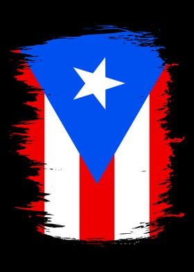 Boricua Brush Stroke