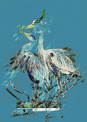 Watercolor Bird Painting