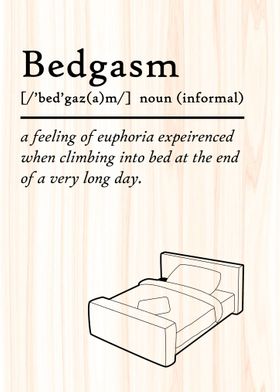 Bed Gasm Definition
