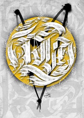 LOVE Calligraffitti poster