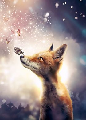 The Fox and Butterflies