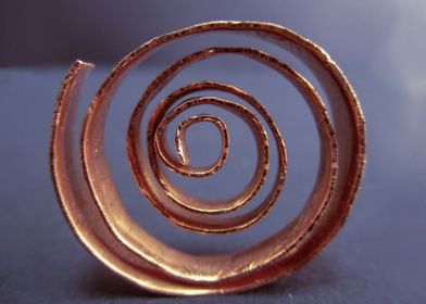 Spiral of copper 