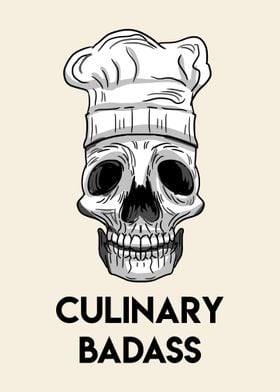 Culinary Badass Skull