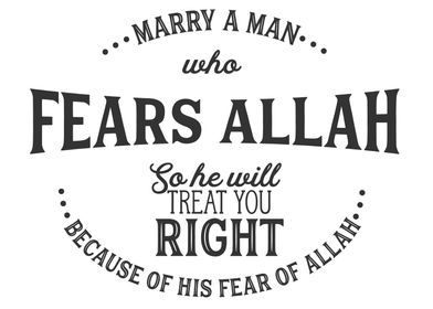 a man who fears Allah