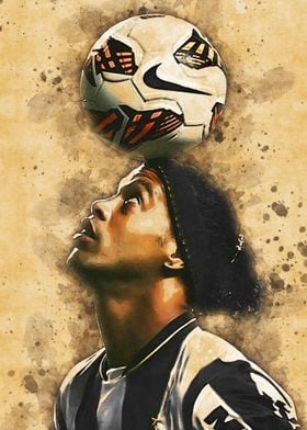 ronaldinho heading poster